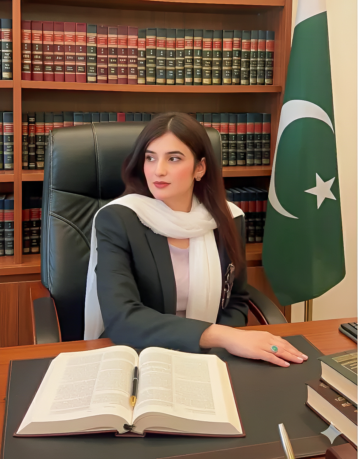 Portrait of Advocate Asma Daultana — High Court Advocate, Islamabad